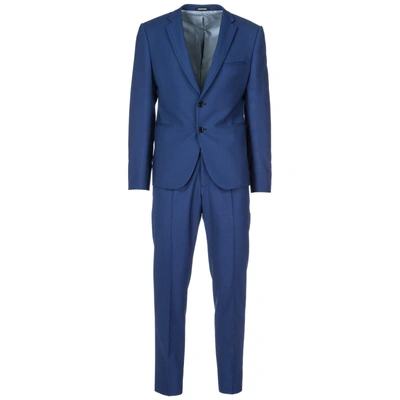 Shop Emporio Armani Men's Suit In Blue