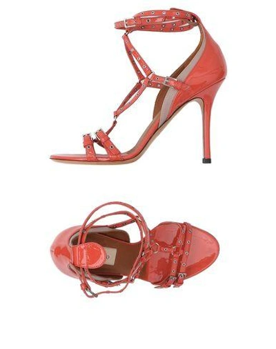 Shop Valentino Sandals In Coral
