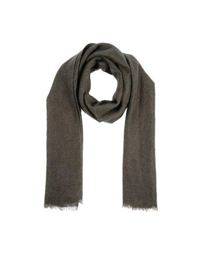 Shop Brunello Cucinelli Scarves In Military Green