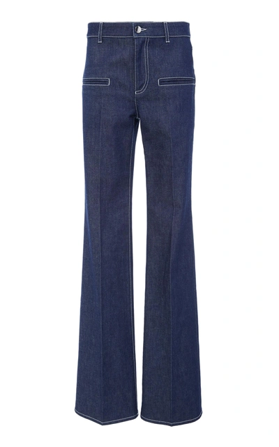 Shop Altuzarra Serge Denim Pant In Navy