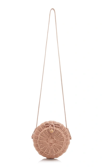 Shop Ulla Johnson Pomme Wicker Bag In Pink