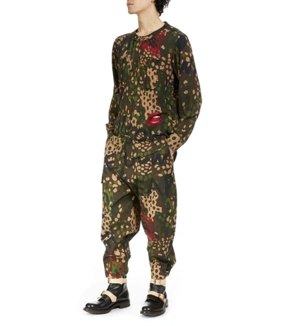 Shop Vivienne Westwood Military Trousers Camouflage Print
