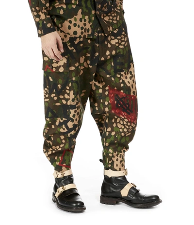Shop Vivienne Westwood Military Trousers Camouflage Print