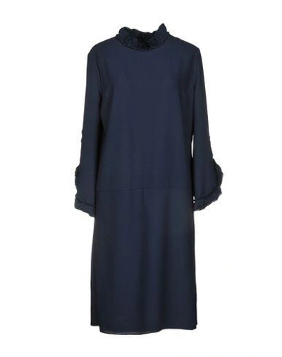 Shop Alessandro Dell'acqua Knee-length Dresses In Dark Blue