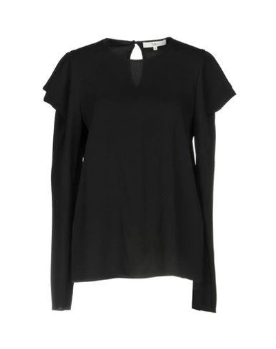 Shop Tibi Blouses In Black