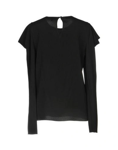 Shop Tibi Blouses In Black