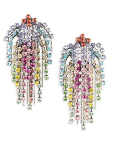 Shop Dannijo Cecilia Rainbow Earrings In Multi