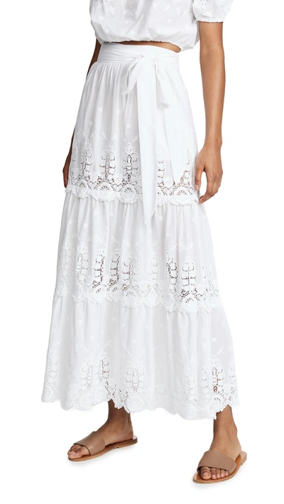 Shop Miguelina Carina Skirt In Pure White