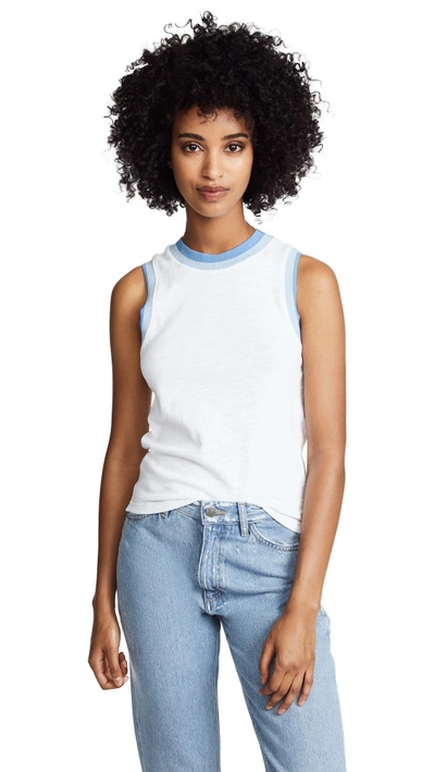 Shop Rag & Bone Jolie Tank Top In Bright White