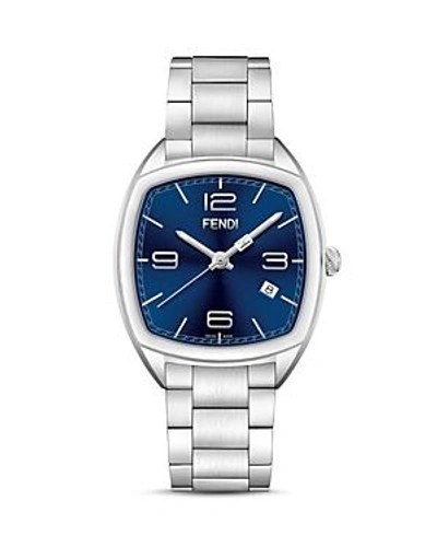 Shop Fendi Watch, 39mm In Blue/silver