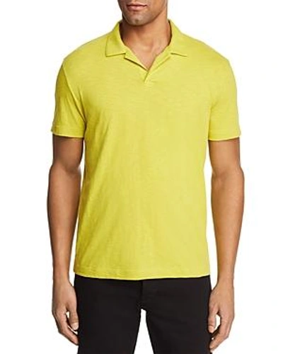 Shop Theory Willem Short Sleeve Polo Shirt In Citrus