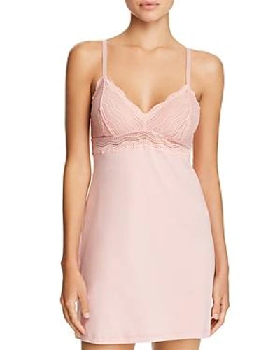 Shop Cosabella Dolce Babydoll Chemise In Mauvelous
