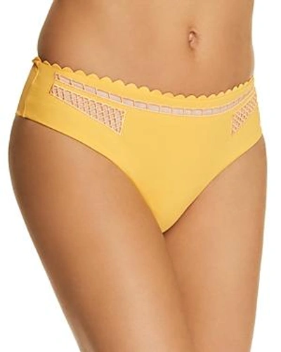 Shop Red Carter Peek-a-boo Bikini Bottom In Yellow