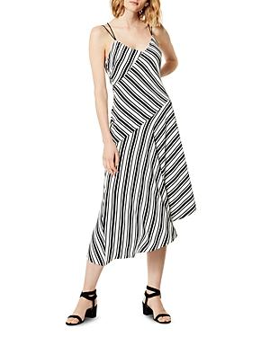 karen millen asymmetric striped dress