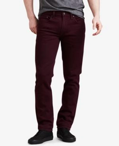 Shop Levi's Men's 514 Straight Fit Jeans In Mulled Wine