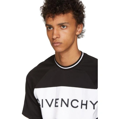 Shop Givenchy Black And White 4g Patch T-shirt In 001 Black
