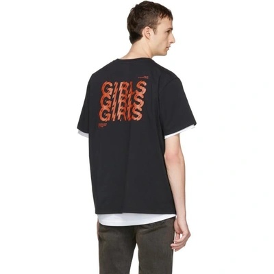 Shop Second / Layer Second/layer Black Shattered Logo T-shirt