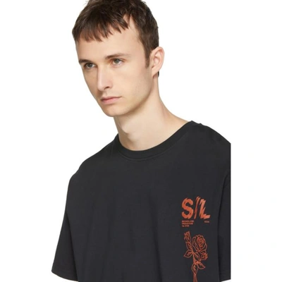 Shop Second / Layer Second/layer Black Shattered Logo T-shirt