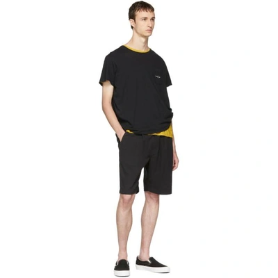 Shop Second / Layer Second/layer Yellow Spiral Pocket T-shirt