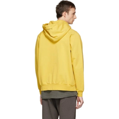 Shop Second / Layer Second/layer Yellow Whispers In The Night Hoodie In Maize