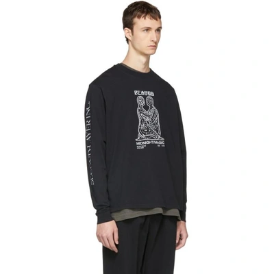 Shop Second / Layer Second/layer Black Long Sleeve Midnight Magic T-shirt