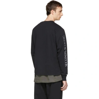 Shop Second / Layer Second/layer Black Long Sleeve Midnight Magic T-shirt