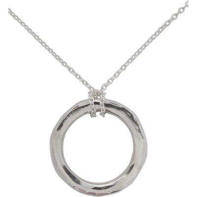 Shop Chin Teo Silver Transmission Necklace In Silver Po