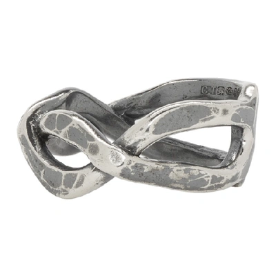 Shop Chin Teo Silver Twine Ring In Silver Cp