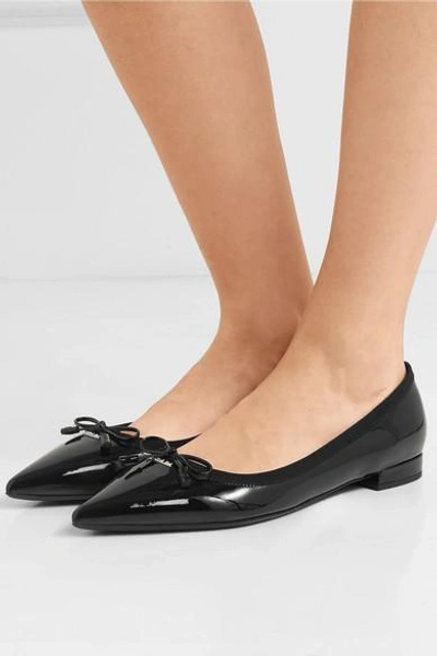 prada patent ballerina flat