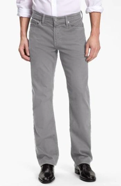 Shop Ag 'protege Sud' Straight Leg Pants In Stone Grey