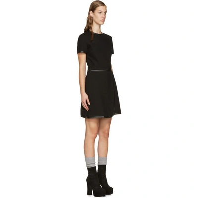 Shop Carven Black Wool Dress In 999-black