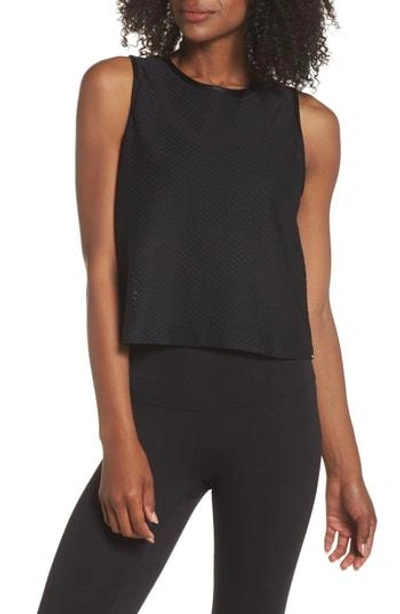 Shop Koral Crop Muscle Tee In Black