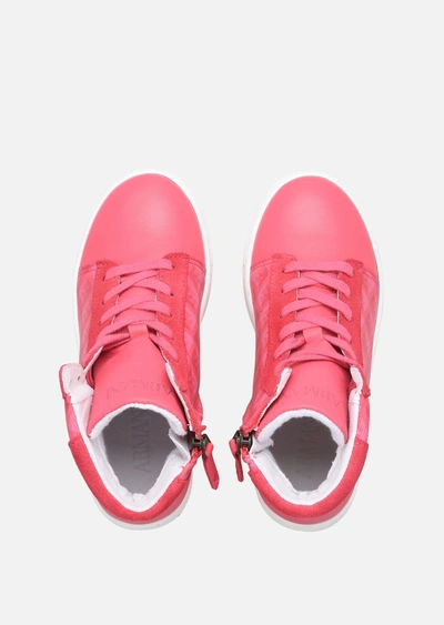 Shop Emporio Armani Sneakers - Item 11523431 In Fuchsia