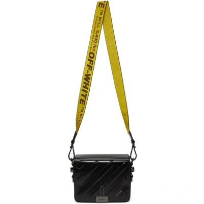 Shop Off-white Black Padded Diagonal Flap Bag