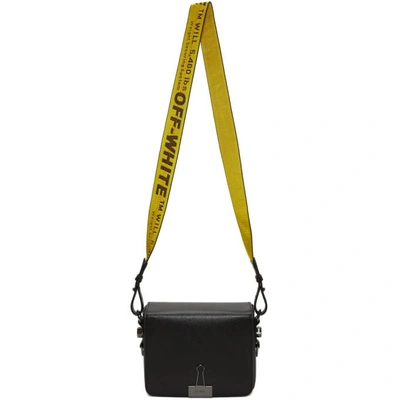 Shop Off-white Black Binder Clip Flap Bag