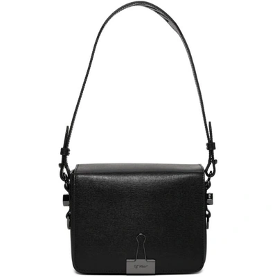 Shop Off-white Black Binder Clip Flap Bag