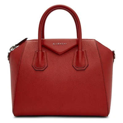 Shop Givenchy Red Small Antigona Bag In 620 B Red