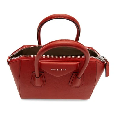 Shop Givenchy Red Small Antigona Bag In 620 B Red