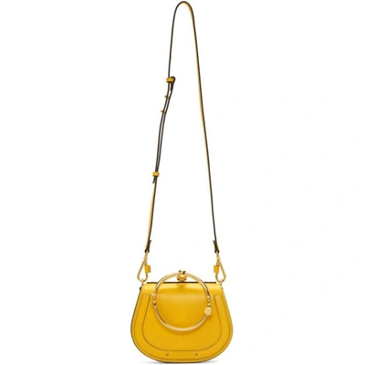 Shop Chloé Chloe Yellow Small Nile Bracelet Bag In 776 Dark Oc