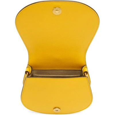 Shop Chloé Chloe Yellow Small Nile Bracelet Bag In 776 Dark Oc