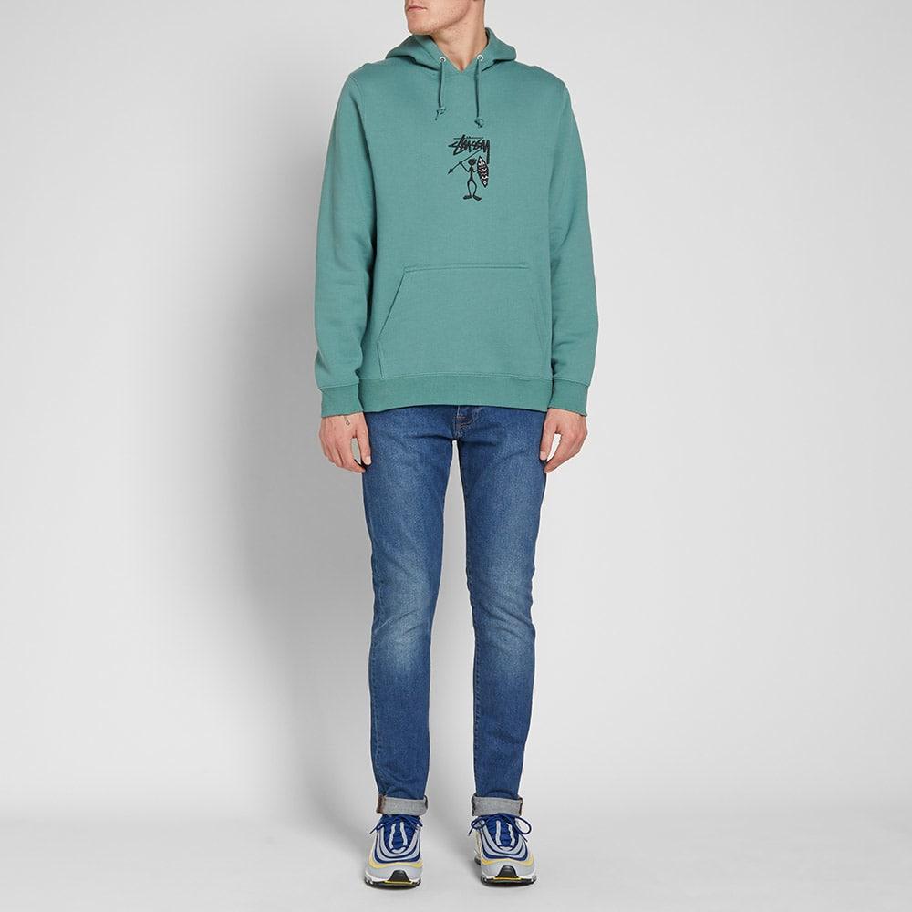 stussy tribe man applique hoody