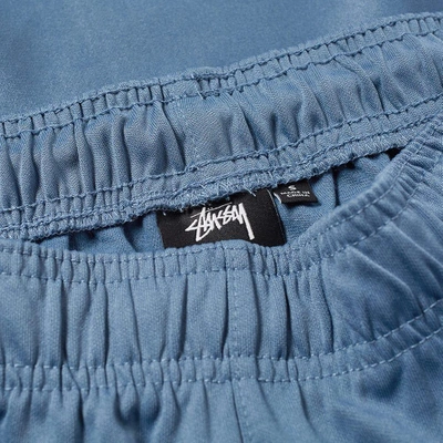 Shop Stussy Poly Track Pant In Blue