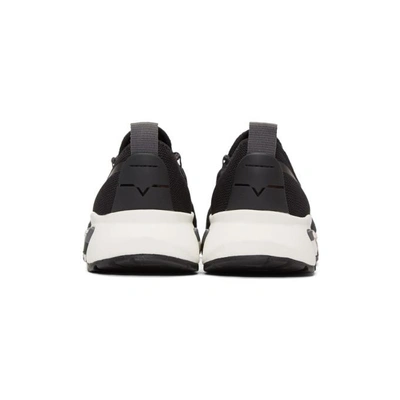 Shop Diesel Black And White S-kby Sneakers In T8013 Black