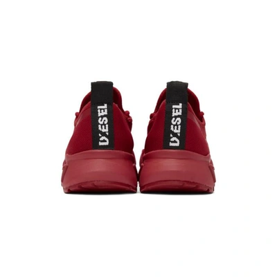 Shop Diesel Red S-kby Sneakers In T4043 Red