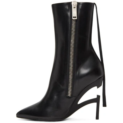 Shop Ben Taverniti Unravel Project Black Broken Heel Boots