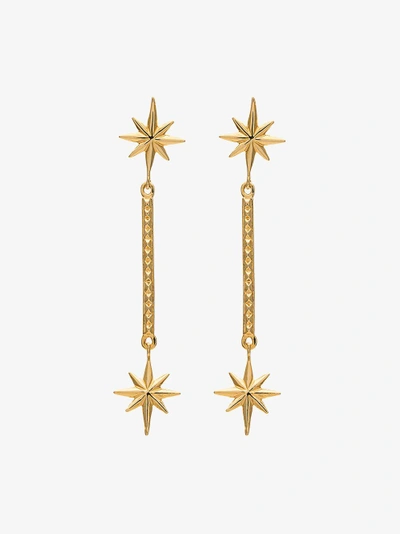 Shop Marte Frisnes Gold Metallic Colette Sterling Silver Drop Earrings