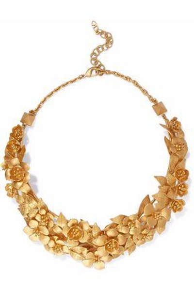 Shop Valentino Garavani Woman Gold-tone Necklace Gold