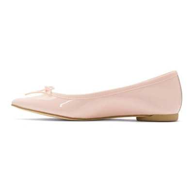 Shop Repetto Pink Patent Brigitte Ballerina Flats In 899 L Pink