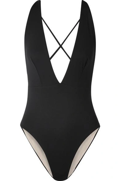 Shop Skin The Marina Swimsuit In Black