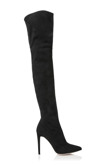 Shop Sergio Rossi The Over-the-knee Matrix Boots In Black